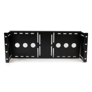 4U Universal VESA LCD Monitor Mounting Bracket for 19-inch Rack or Cabinet - TAA Compliant - Cold-Pressed Steel Bracket