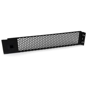 2U Hinged & Vented Blank Rack Panel - TAA