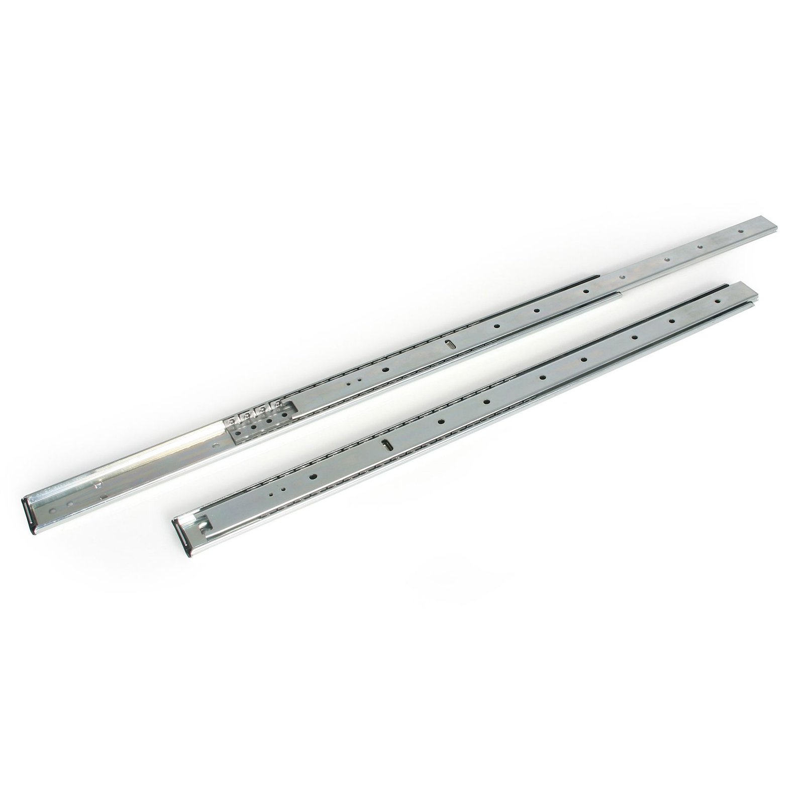 Silver 24in Steel Sliding Rails for Rackmount Server Case