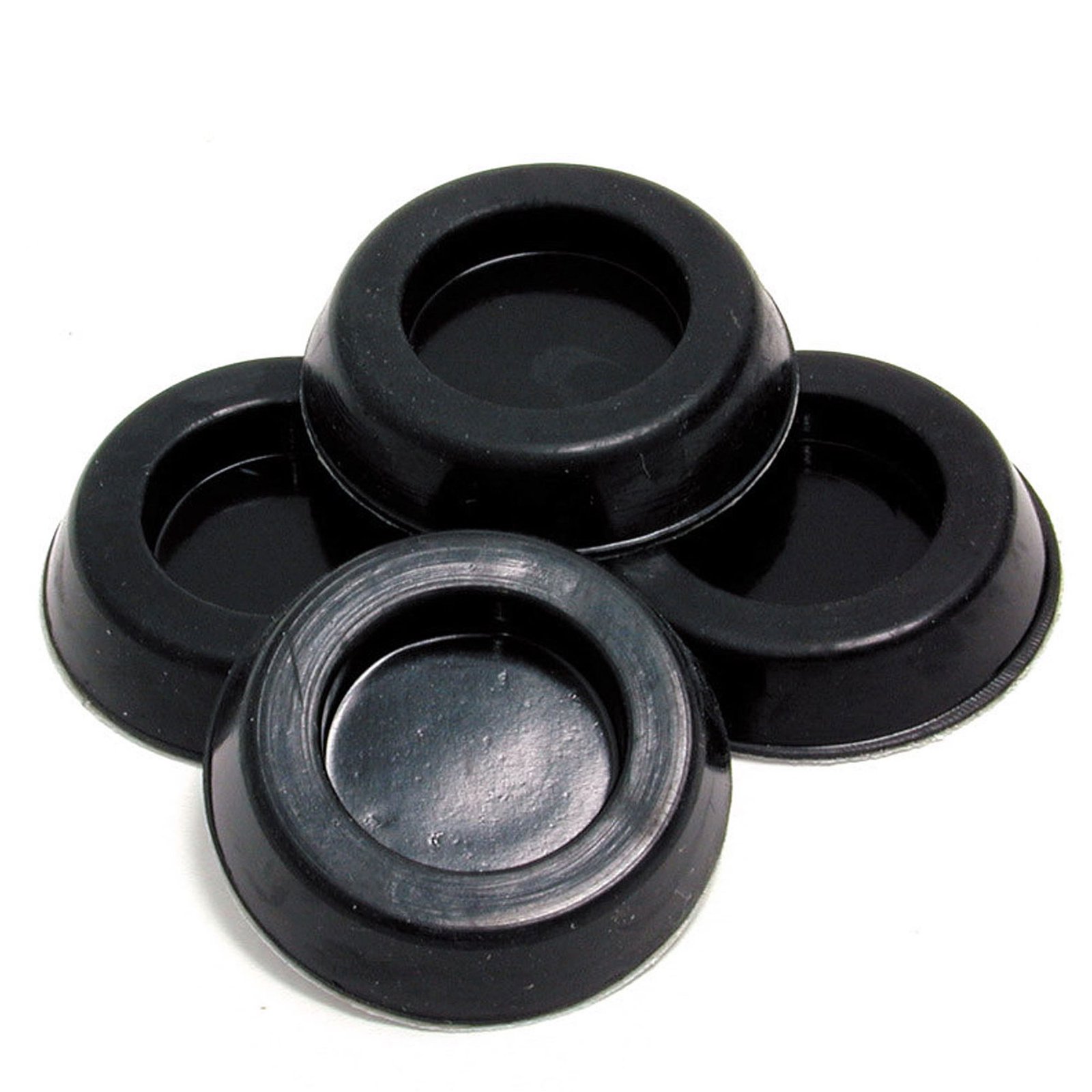1-1/4in Dia. Self-Adhesive Rubber Feet for PC Cases - 4 Pack - TAA