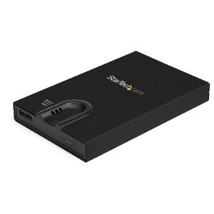 Biometric Enclosure - Encrypted USB 3.0 2.5" SATA Hard Drive Enclosure - Fingerprint/Password Access - 256-bit AES Data Encryption - Secure
