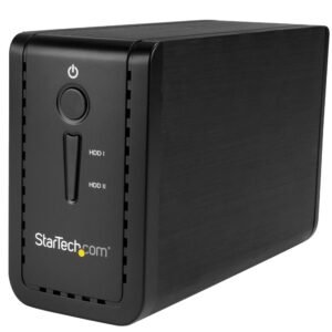 USB 3.1 Dual 3.5” SATA (6Gbps) HDD Enclosure with RAID - USB-C and USB-A