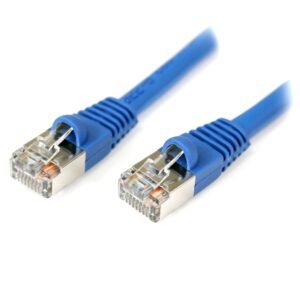 100 ft Cat5e Blue Snagless Shielded RJ45 STP Cat 5e Patch Cable - 100ft Patch Cord