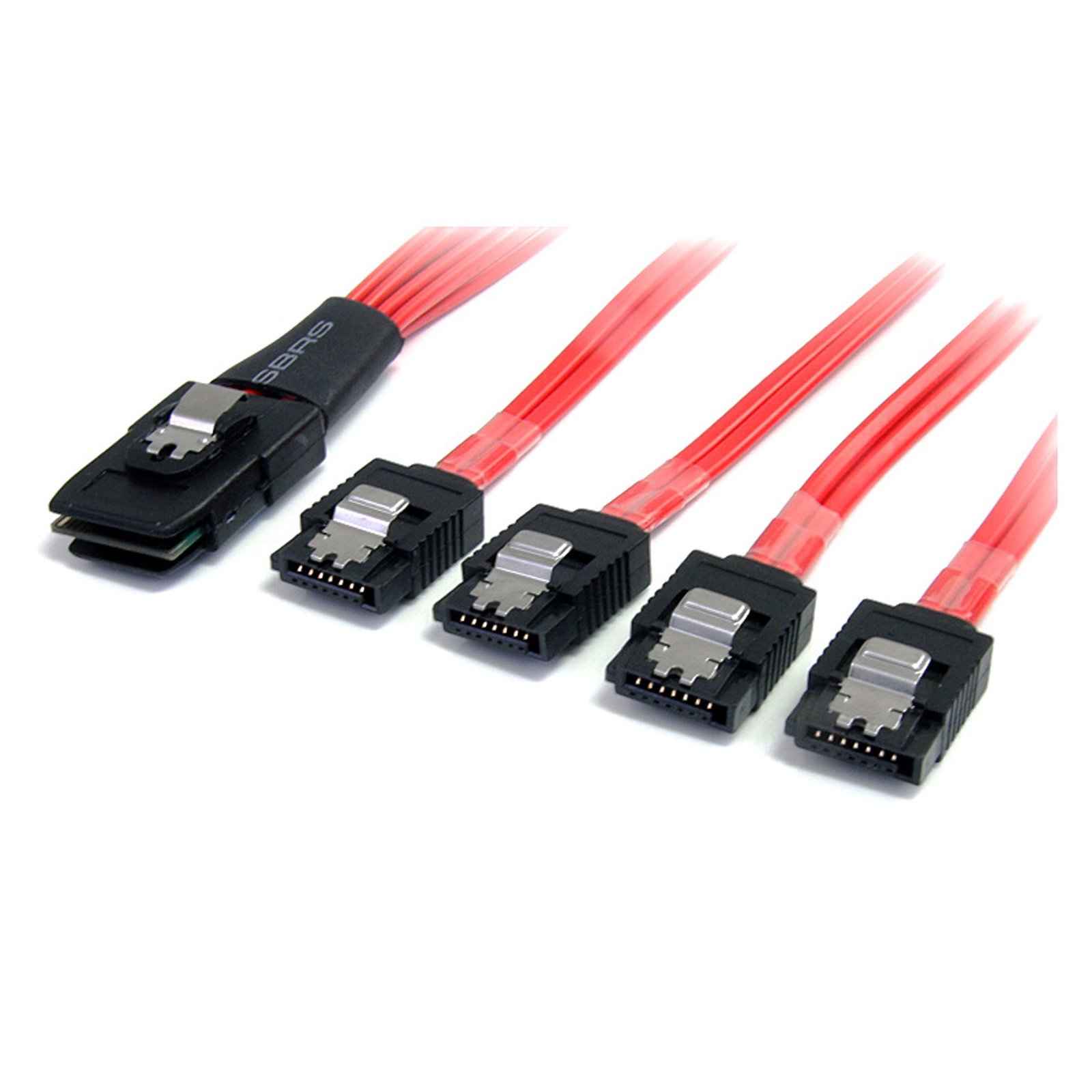 50cm Serial Attached SCSI SAS Cable - SFF-8087 to 4x Latching SATA