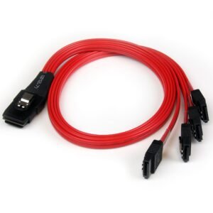 50cm SFF-8087 to 4x SATA - Internal Mini SAS to SATA Reverse Cable
