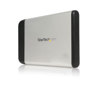 2.5in Silver USB 2.0 External Hard Drive Enclosure for SATA HDD