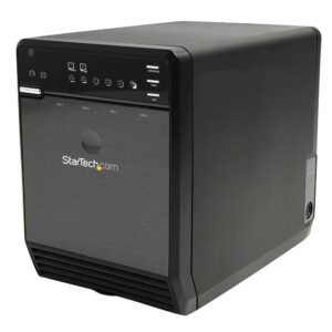 4 Bay External Hard Drive Array Storage Tower – eSATA USB 2.0 Enclosure
