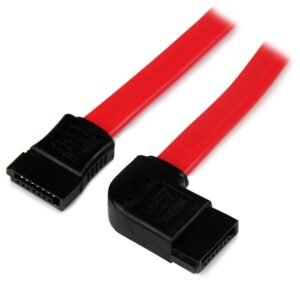 18in SATA to Left Side Angle SATA Serial ATA Cable