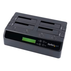 4-Bay Hard Drive Duplicator and Eraser, Standalone 1:3 SATA HDD/SSD Cloner/Copier, USB 3.0 / eSATA to SATA Docking Station, Hard Drive