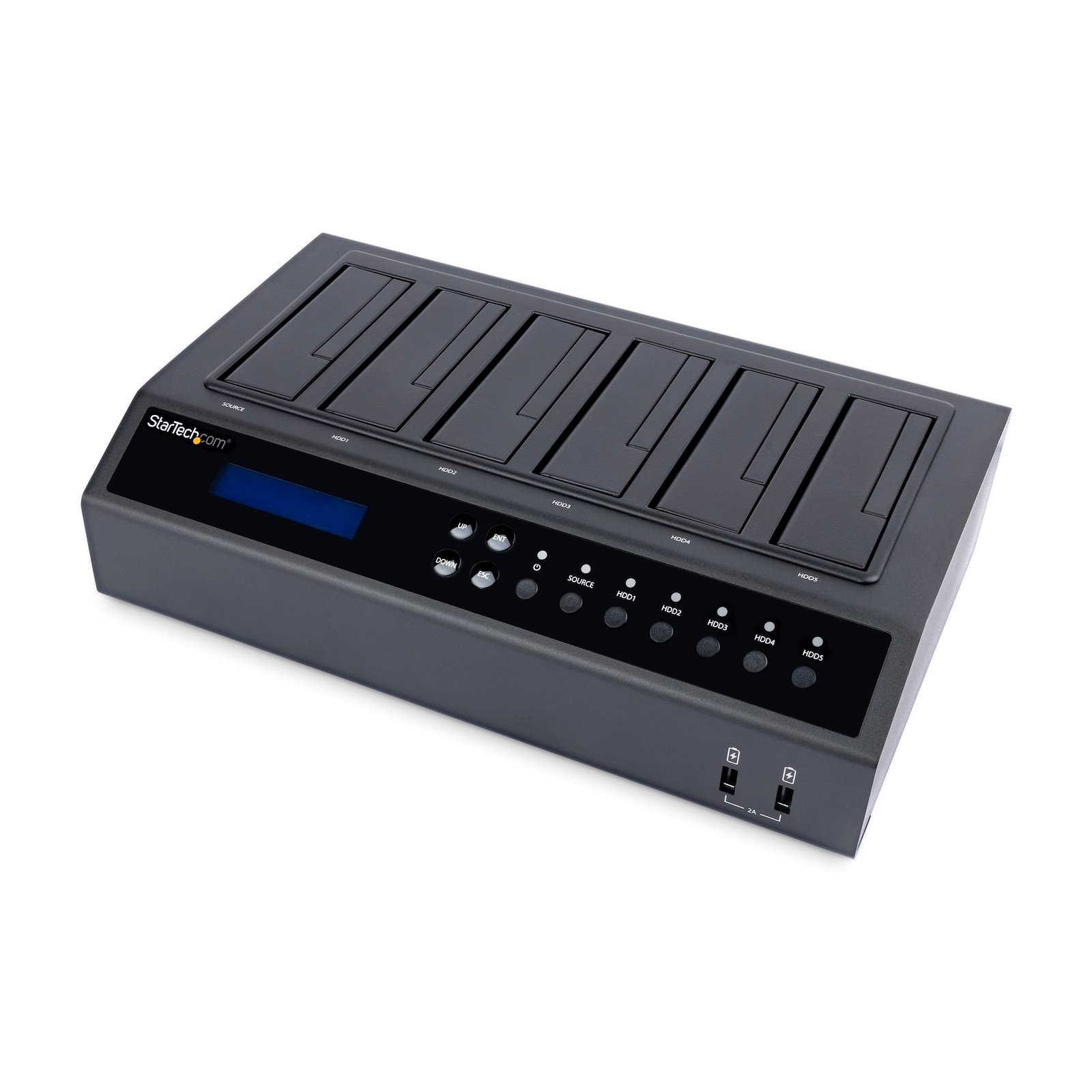 USB 3.0 / eSATA 6-Bay Hard Drive Duplicator Dock - 1:5 HDD / SSD Cloner and Eraser - TAA