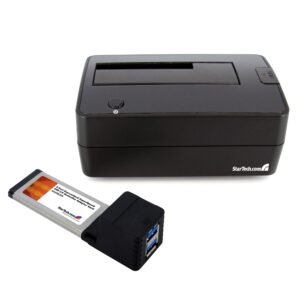 USB 3.0 SATA Hard Drive Docking Station w/ Laptop Controller