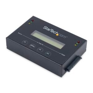1:1 Standalone Hard Drive Duplicator & Eraser, SATA HDD / SSD Disk Cloner / Copier / Wiper / Sanitizer, Drive Cloning / Recovery Tool, LCD