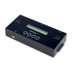 1:1 Standalone Hard Drive Duplicator and Eraser, SAS and SATA HDD/SSD Cloner/Copier, Hard Disk Duplicator/Sanitizer, Harddrive Wiper, LCD