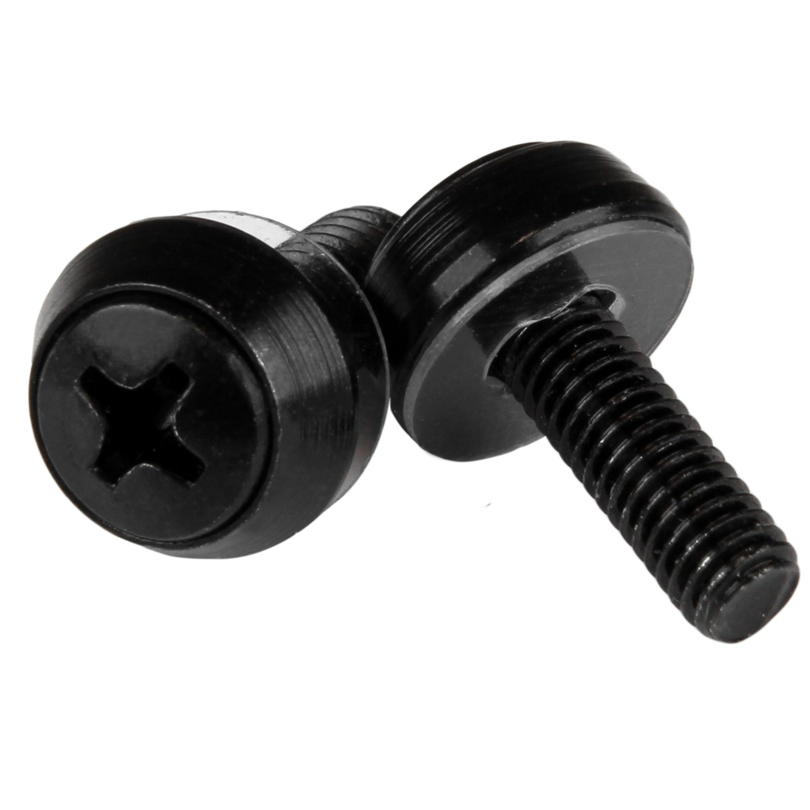 50-Pack M5 12mm Screws, Mounting Screws for 19" or 10" Server Racks, Cabinets and Enclosures, Black - TAA