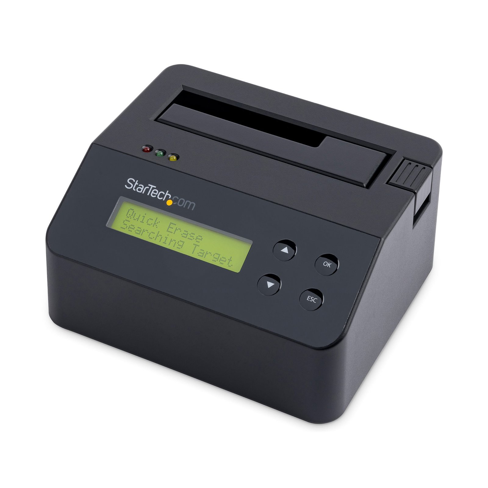 Single Bay Hard Drive Eraser, Standalone HDD/SSD Sanitizer, USB 3.0 to SATA II (3 Gbps), 9 Erase Modes, LCD Display, Secure Erase Hard Disk