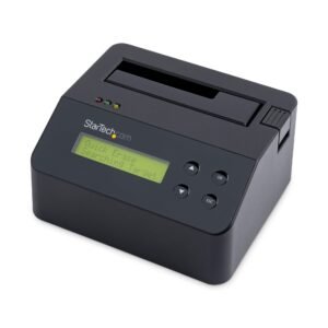 Single Bay Hard Drive Eraser, Standalone HDD/SSD Sanitizer, 4Kn, USB 3.0 to SATA III (6 Gbps), 9 Erase Modes, LCD Display, Secure Erase