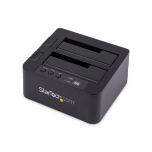 Standalone Hard Drive Duplicator, Dual Bay HDD/SSD Cloner/Copier, USB 3.1 (10Gbps) to SATA III HDD/SSD Docking Station, Hard Disk