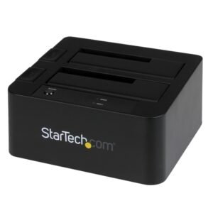 Dual-Bay USB 3.0 / eSATA to SATA Hard Drive Docking Station, USB Hard Drive Dock, External 2.5/3.5" SATA I/II/III SSD/HDD Docking Station