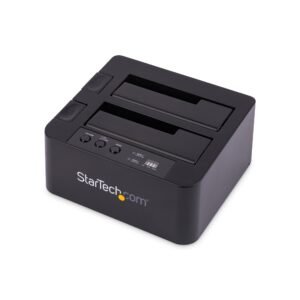 Dual Bay Hard Drive Duplicator, Standalone USB 3.0 (5 Gbps) / eSATA to 2.5/3.5" SATA III HDD/SSD Cloner/Copier, Hard Drive Docking Station
