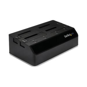 4-Bay USB 3.0 to SATA Hard Drive Docking Station, USB Hard Drive Dock, External 2.5/3.5" SATA III SSD/HDD Docking Station, Hot-Swap Hard