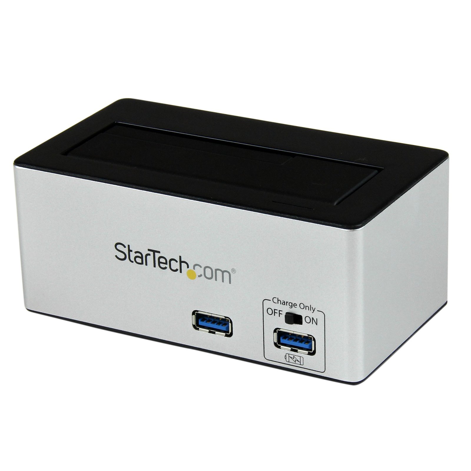 USB 3.0 SATA III Hard Drive Docking Station SSD / HDD with integrated Fast Charge USB Hub and UASP support for SATA 6 Gbps - Black
