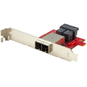 Mini-SAS Adapter - Dual SFF-8643 to SFF-8644 - with Full and Low-Profile Brackets - 12Gbps - TAA