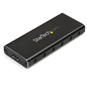 M.2 SSD Enclosure for M.2 SATA SSDs - USB 3.1 (10Gbps) with USB-C Cable - TAA