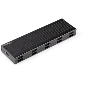 USB-C 10Gbps to M.2 NVMe or M.2 SATA SSD Enclosure - Portable External M.2 PCIe/SATA NGFF SSD Aluminum Case - USB Type-C & USB-A Host