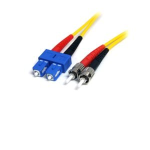 Fiber Optic Cable - Single-Mode Duplex 9/125 - LSZH - ST/SC - 1 m