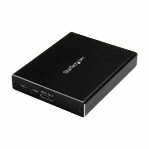 Dual-Slot Drive Enclosure for mSATA SSDs - USB 3.1 (10Gbps) - RAID