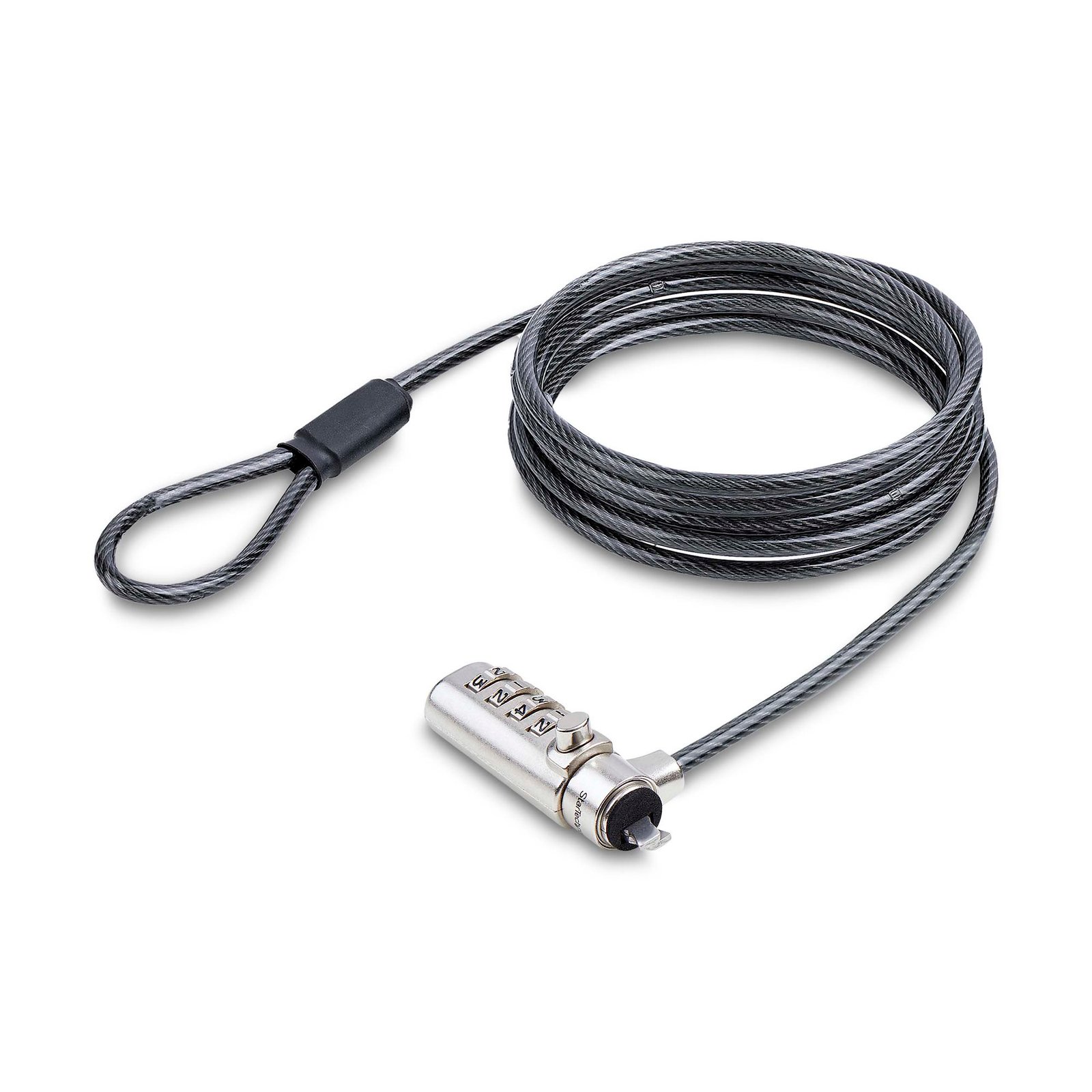 Slim Lock Noble Wedge® Slot Compatible, 5ft (1.5m) Locking Cable, Anti-Theft Security For Laptop/Notebook, Cut-Resistant Steel Cable, Combo