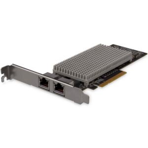 Dual Port 10G PCIe Network Adapter Card - Tehuti TN4010 10GBASE-T & NBASE-T PCI Express Network Interface Adapter 10/5/2.5/1GbE Multi