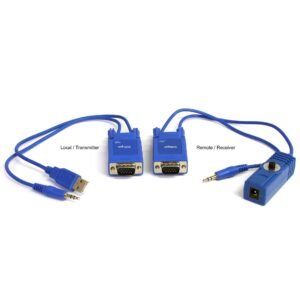 Mini VGA Video and Audio Extender over Cat5