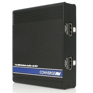 2 Port HDMI Video Splitter and Signal Amplifier