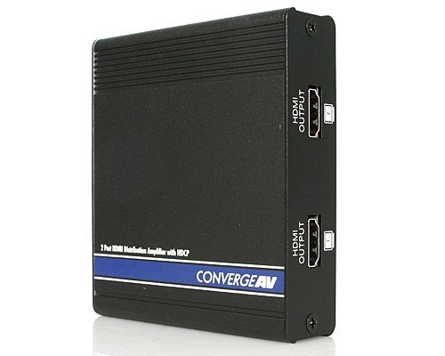 2 Port HDMI Video Splitter and Signal Amplifier