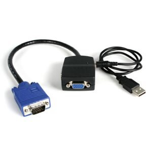 2 Port VGA Video Splitter - USB Powered - TAA