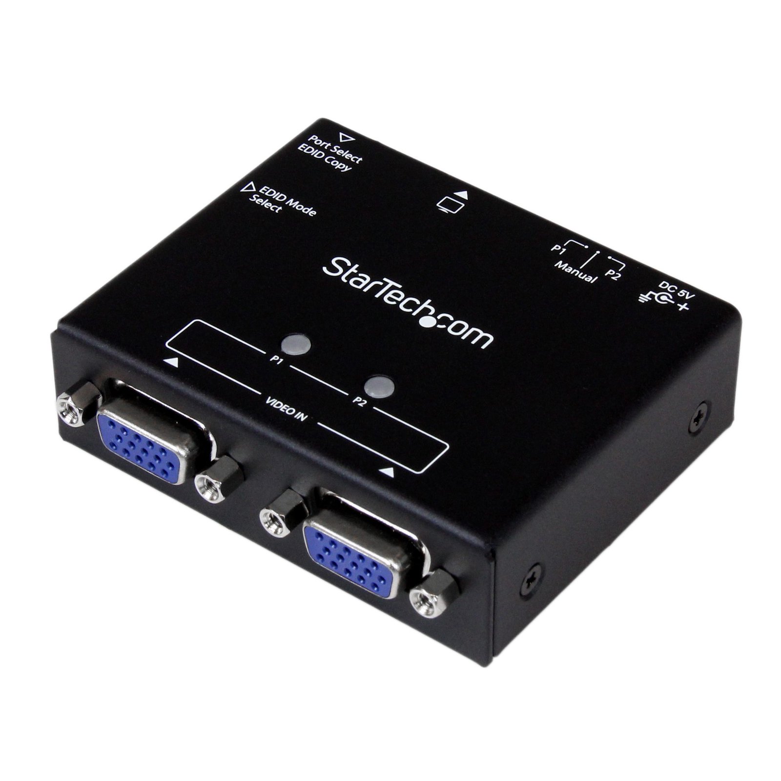 2-Port VGA Auto Switch Box with Priority Switching and EDID Copy - TAA
