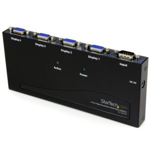 4 Port High Resolution VGA Video Splitter - 350 MHz - TAA