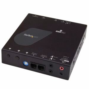 4K HDMI over IP Receiver for ST12MHDLAN4K, IP Extender with Video Control App, Support for AVoIP Video Wall - TAA