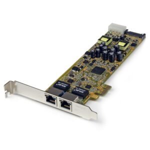 Dual Port PCI Express Gigabit Ethernet PCIe Network Card Adapter - PoE/PSE - TAA