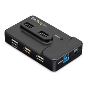 6 Port USB 3.0 / USB 2.0 Combo Hub with 2A Charging Port – 2x USB 3.0 & 4x USB 2.0