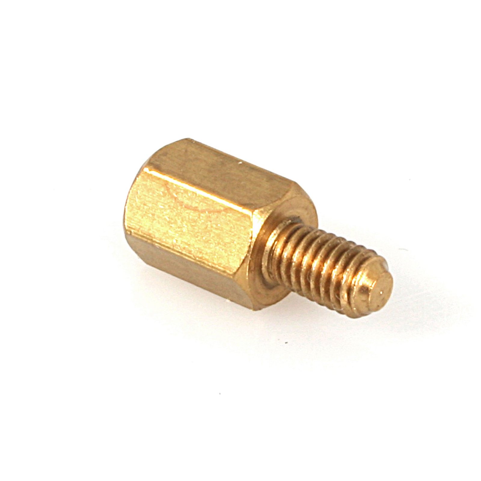 6-32 Brass Motherboard Standoffs for ATX Computer Case - 15 Pack - TAA - Image 2