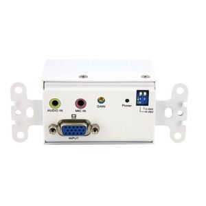 VGA Wall Plate Video Extender Transmitter over Cat 5 with Audio