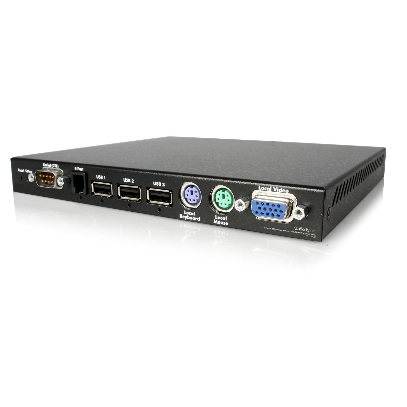 1 Port USB PS/2 Server Remote Control IP KVM w/Virtual Media & Serial