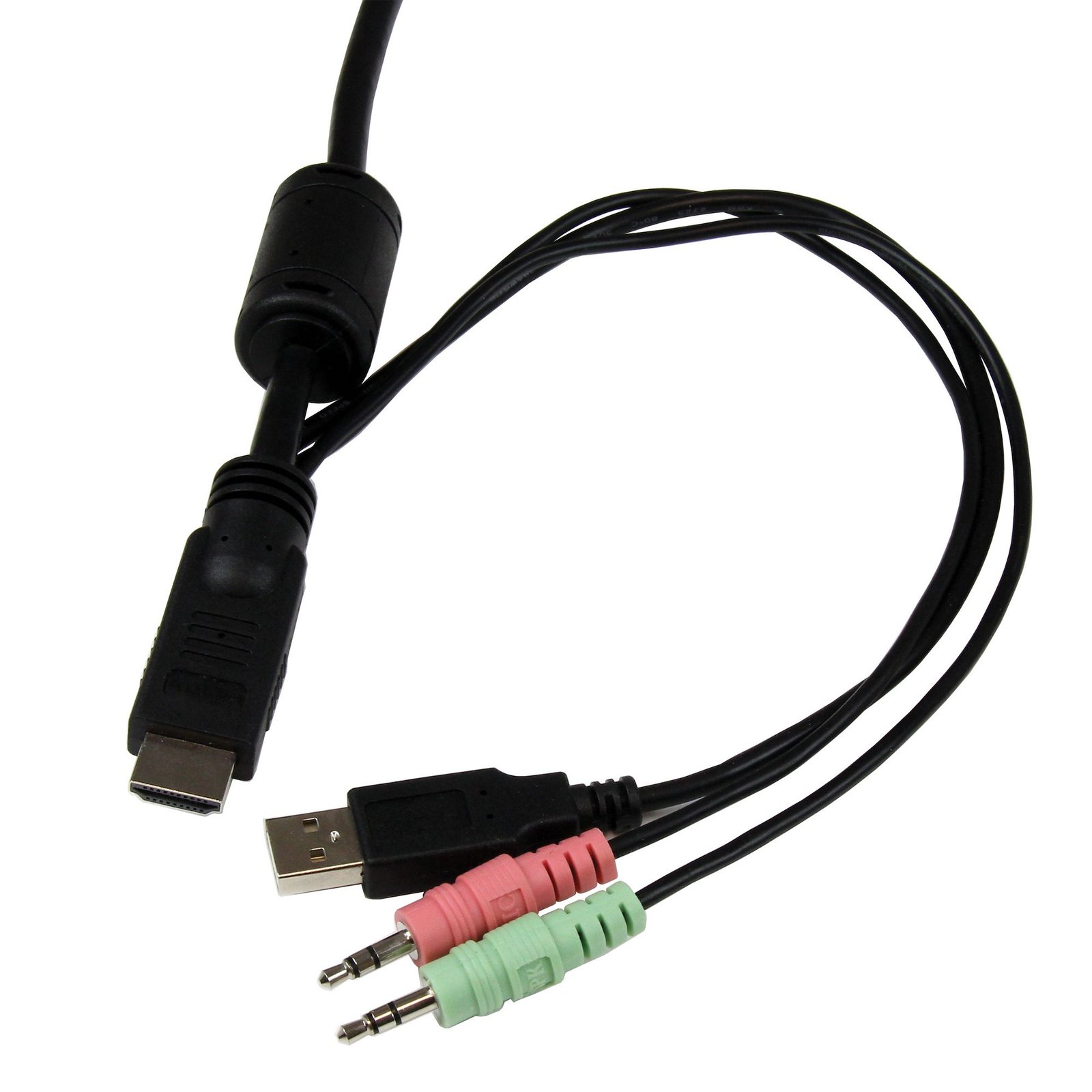2 Port USB HDMI Cable KVM Switch with Audio and Remote Switch – USB Powered - Image 3