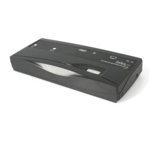 2 Port Black PS/2 KVM Switch Kit with Cables
