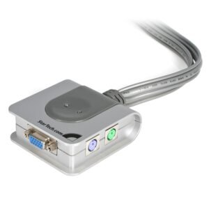 2 Port Micro PS/2 VGA Cable KVM Switch