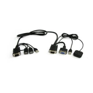 2 Port USB VGA Cable KVM Switch - USB Powered w/ Remote Switching