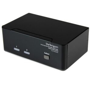 2 Port Dual DVI USB KVM Switch with Audio & USB 2.0 Hub - TAA