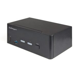 2 Port Dual Monitor HDMI KVM Switch - 4K 60Hz Ultra HD HDR - Desktop 4K HDMI 2.0 KVM Switch with 2 Port USB 3.0 Hub (5Gbps) & 4x USB 2.0